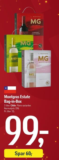 Føtex Montgras estate bag-in-box tilbud