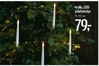 Føtex 4 stk. led juletræslys tilbud