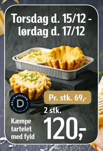 Føtex Kæmpe tartelet med fyld tilbud