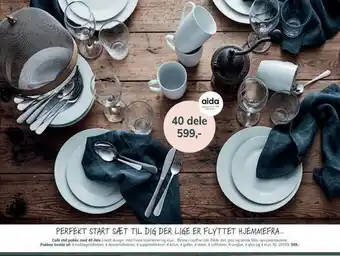 Daells Bolighus Café stel pakke med 40 dele tilbud
