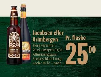Min Købmand Jacobsen eller grimbergen tilbud
