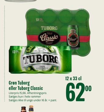 Min Købmand Grøn tuborg eller tuborg classic tilbud