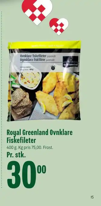 Min Købmand Royal greenland ovnklare fiskefileter tilbud