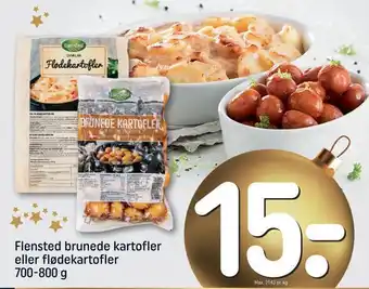 Flensted brunede kartofler eller flødekartofler