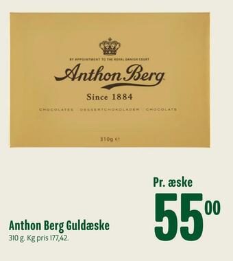 Min Købmand Anthon berg guldæske tilbud