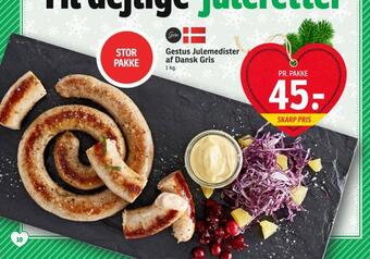 SPAR Gestus julemedister af dansk gris tilbud