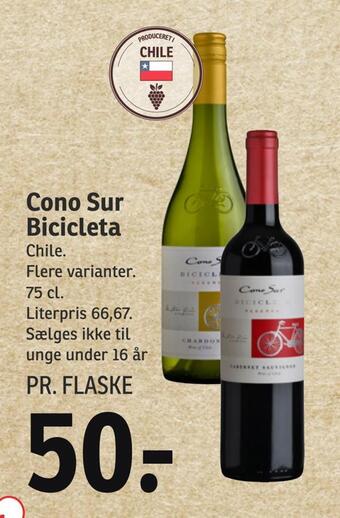 SPAR Cono sur bicicleta tilbud
