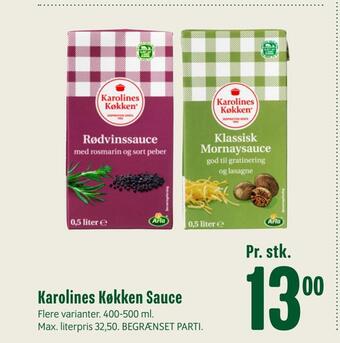 Min Købmand Karolines køkken sauce tilbud