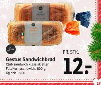 SPAR Gestus sandwichbrød tilbud