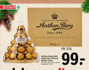 SPAR Anthon berg guld æske eller ferrero rocher cone tilbud