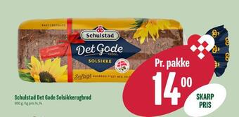 Min Købmand Schulstad det gode solsikkerugbrød tilbud