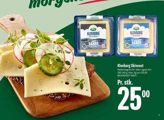 Min Købmand Klovborg skiveost tilbud