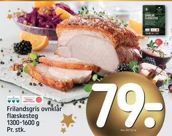 Frilandsgris ovnklar flæskesteg