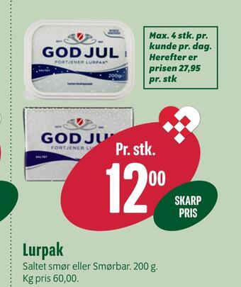Min Købmand Lurpak tilbud