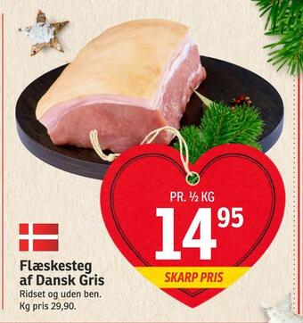 SPAR Flæskesteg af dansk gris tilbud
