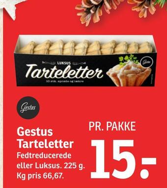 Gestus tarteletter