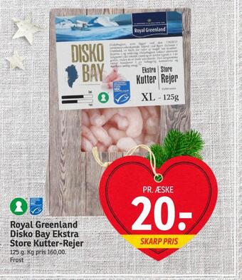 SPAR Royal greenland disko bay ekstra store kutter-rejer tilbud