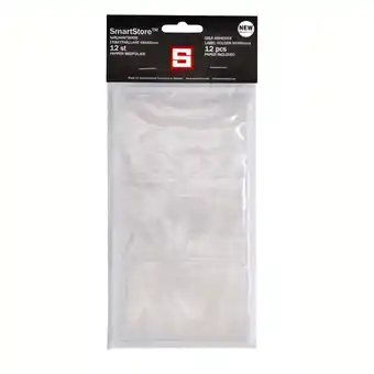 Smartstore, labelholder m. etiketter, 9,4 x 6 cm, 12 stk.