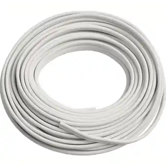 Elworks tvillingledning 10 m hvid