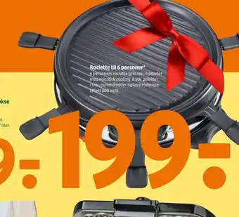 Raclette til 6 personer