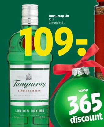 Coop 365 Tanqueray gin tilbud