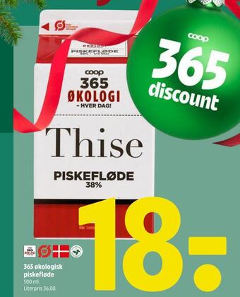 Coop 365 365 økologisk piskefløde tilbud