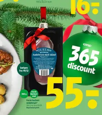 Coop 365 Fersk berberi andebryst* tilbud