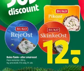 Coop 365 Buko fløde- eller smøreost tilbud