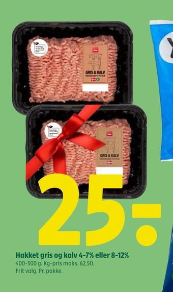 Coop 365 Hakket gris og kalv 4-7% eller 8-12% tilbud