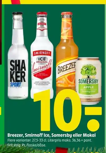 Coop 365 Breezer, smirnoff ice, somersby eller mokai tilbud
