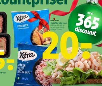 Coop 365 Fiskefilet eller rejer tilbud