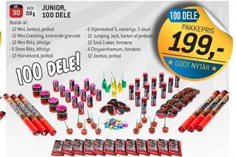Thansen Junior, 100 dele tilbud