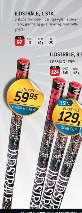 Thansen Ildstråle, 1 stk tilbud