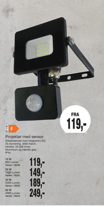 Harald Nyborg Projektør med sensor tilbud