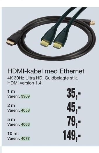 Harald Nyborg Hdmi-kabel med ethernet tilbud