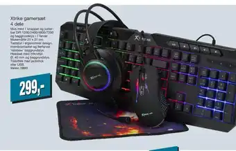 Xtrike gamersæt 4 dele