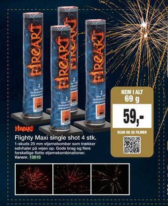 Harald Nyborg Flighty maxi single shot 4 stk tilbud