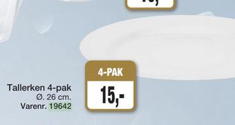 Harald Nyborg Tallerken 4-pak tilbud