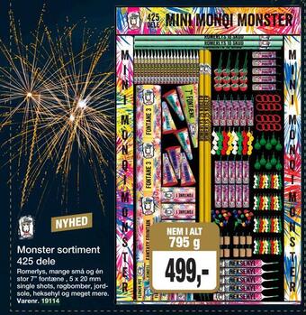 Harald Nyborg Monster sortiment 425 dele tilbud