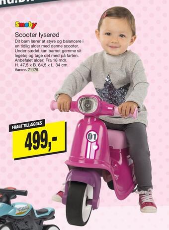 Harald Nyborg Scooter lyserød tilbud