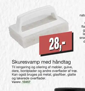 Skuresvamp med håndtag