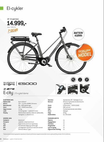 Thansen 28" / El-cykel dame tilbud
