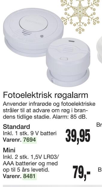Harald Nyborg Fotoelektrisk røgalarm tilbud
