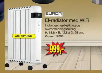 Harald Nyborg El-radiator med wifi tilbud