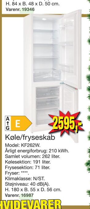 Harald Nyborg Køle/fryseskab tilbud