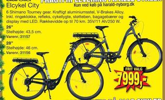 Harald Nyborg Elcykel city tilbud