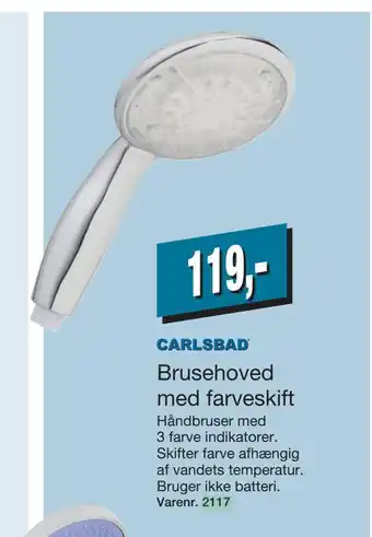 Harald Nyborg Brusehoved med farveskift tilbud
