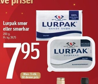 Føtex Lurpak smør el. smørbar tilbud
