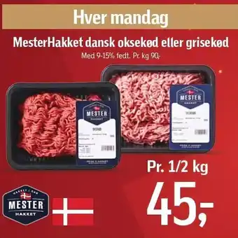 Føtex Mesterhakket dansk okseøkød el. grisekød tilbud