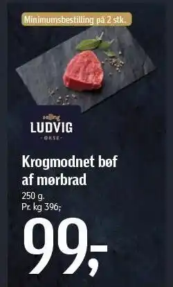 Krogmodnet bøf af mørbrad